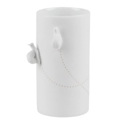 Petit vase porcelaine escargot