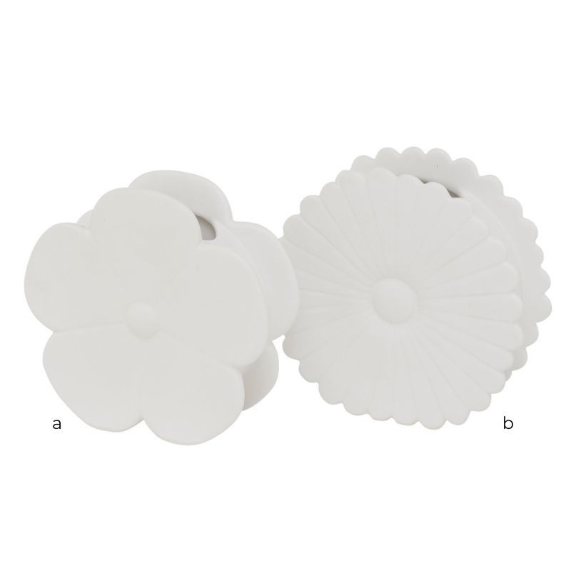 FLOWER vase pot ceram Blanc