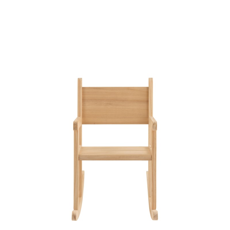 Chaise À Bascule Enfant Bois De Pin Naturel