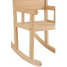 Chaise À Bascule Enfant Bois De Pin Naturel