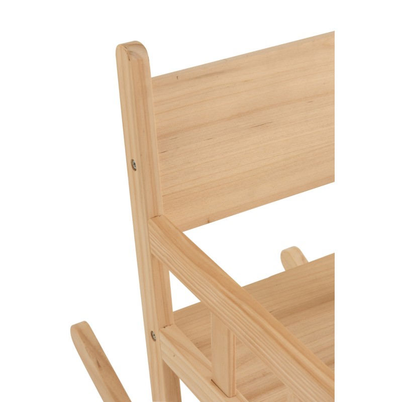 Chaise À Bascule Enfant Bois De Pin Naturel