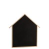 Tableau Noir Mural Maison Bois De Pin Naturel/Noir