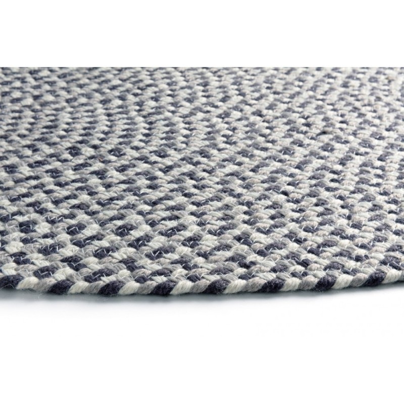 Tapis d extérieur Recyclé Madeira Anthracite Blanc Gris