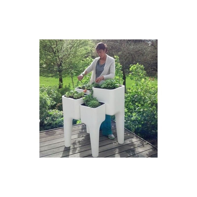 KIGA - Jardinière XL Blanche