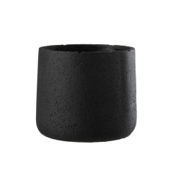 ROCO Cachepot en ciment Noir