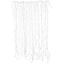 Guirlande Luminaire Rideau 2X3M Argent 1020 Led Blanc Chaud