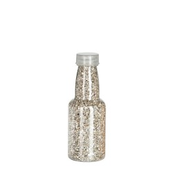 Bouteille Paillettes Pierre Argent