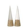 Cone Paillettes Verre Or S 2 [39cm]