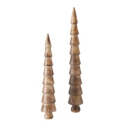 S/2 Sapins scandinaves bois de manguier
