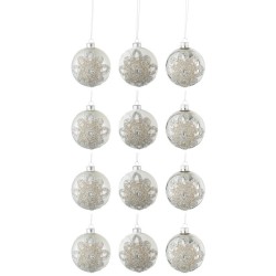 ARGENTO boules noel argentée