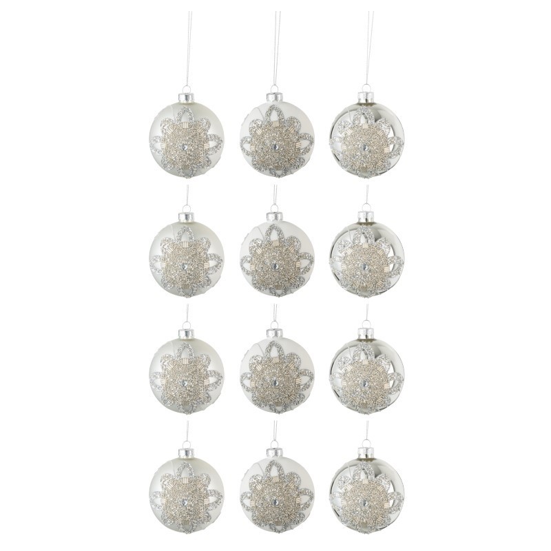 ARGENTO boules noel argentée