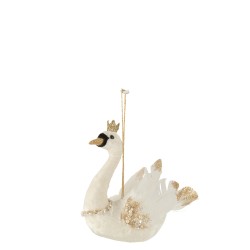 CYGNES suspension plumes perles