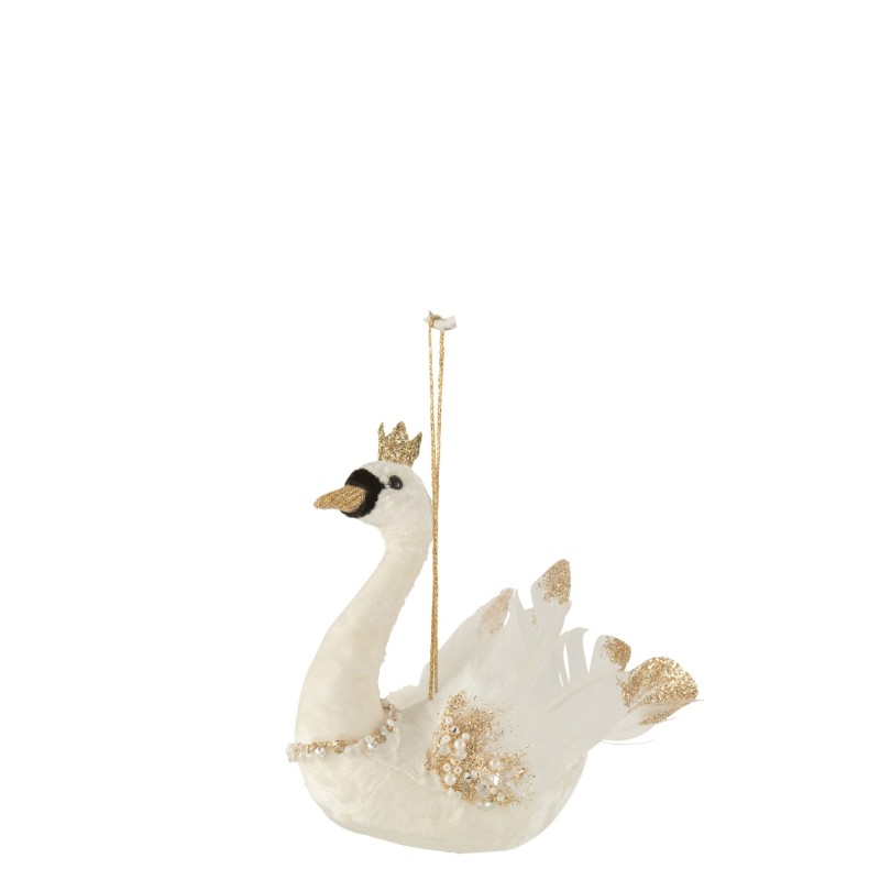 CYGNES suspension plumes perles