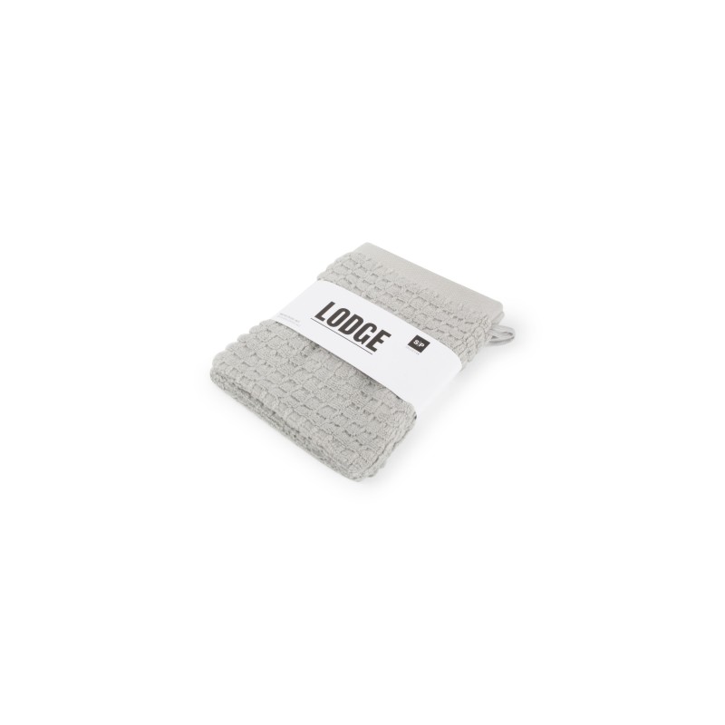 LODGE Gant de toilette S 2 Gris Clair