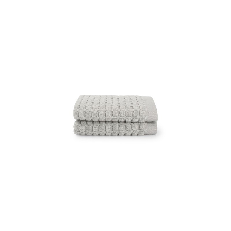 LODGE Serviette de main 30 30 S 2 Gris Clair