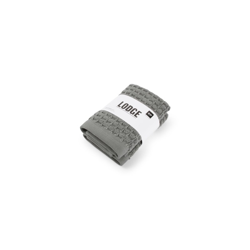 LODGE Serviette de main 30 30 S 2 Gris Foncé