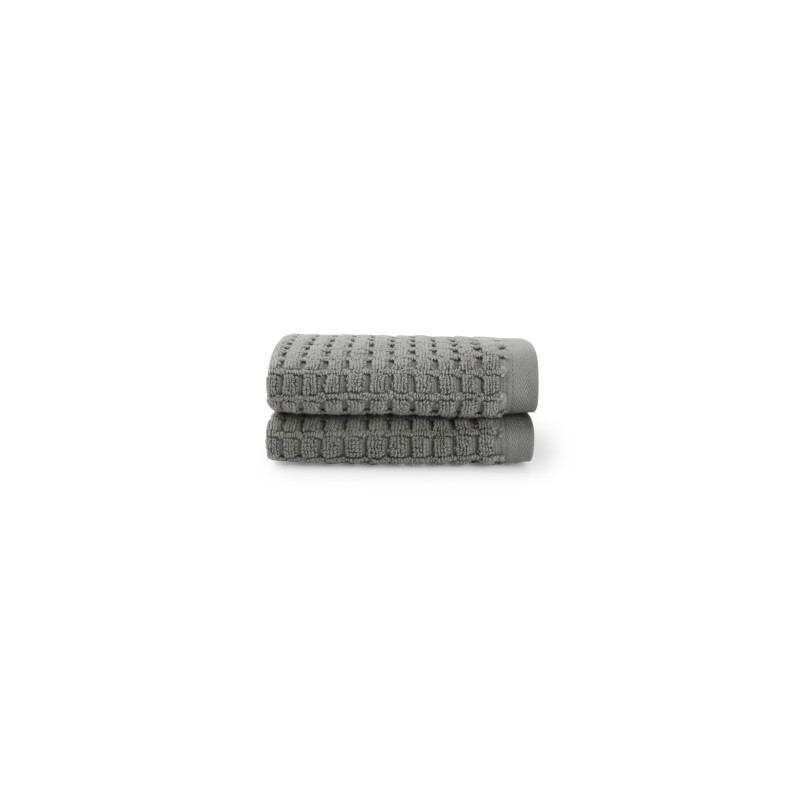 LODGE Serviette de main 30 30 S 2 Gris Foncé