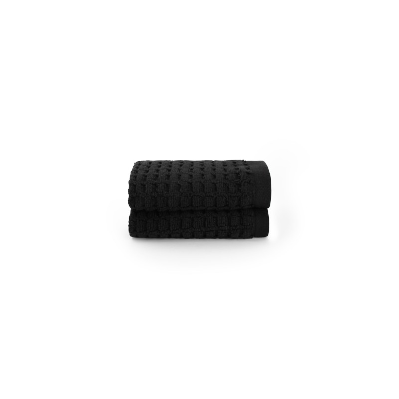 LODGE Serviette de main 30 30 S 2 Noir