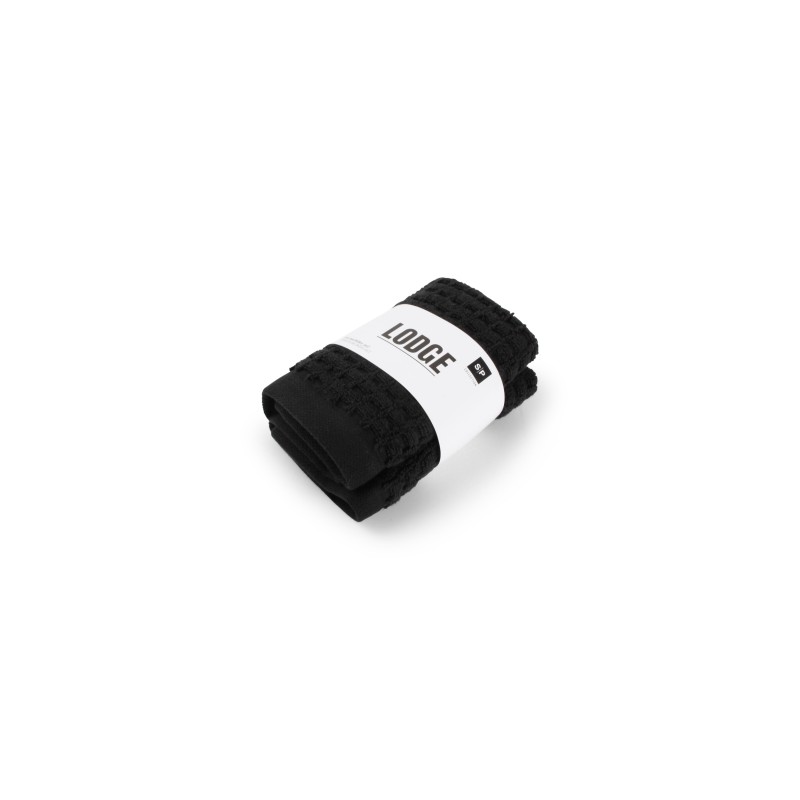 LODGE Serviette de main 30 30 S 2 Noir