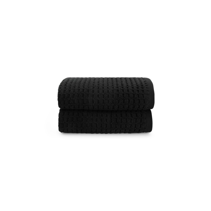 LODGE Serviette de bain 50 100 S 2 Noir