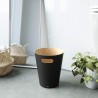 WOODROW Poubelle Charcoal   Naturel