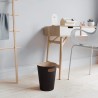 WOODROW Poubelle Charcoal   Naturel