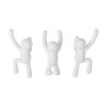 BUDDY Hooks  Set de 3 crochets porte manteau BLANC