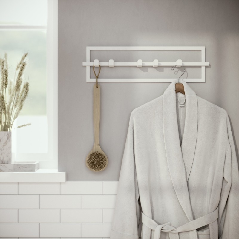 CUBIKO porte manteaux blanc