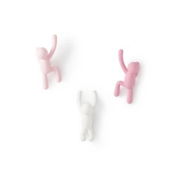 BUDDY Hooks  Set de 3 crochets porte manteau ROSE
