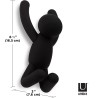 BUDDY Hooks  Set de 3 crochets porte manteau NOIR