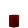 Bougie Cylindre LED 10x10 Bordeaux
