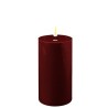 Bougie Cylindre LED 7,5 15 Bordeaux