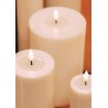 Bougie Cylindre LED 7,5 15 Bordeaux