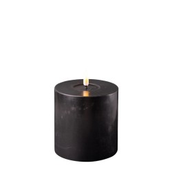 Bougie Cylindre LED 10 10 Noir