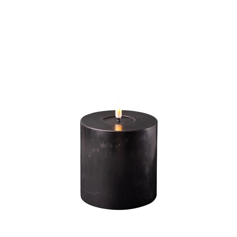 Bougie Cylindre LED 10 10 Noir