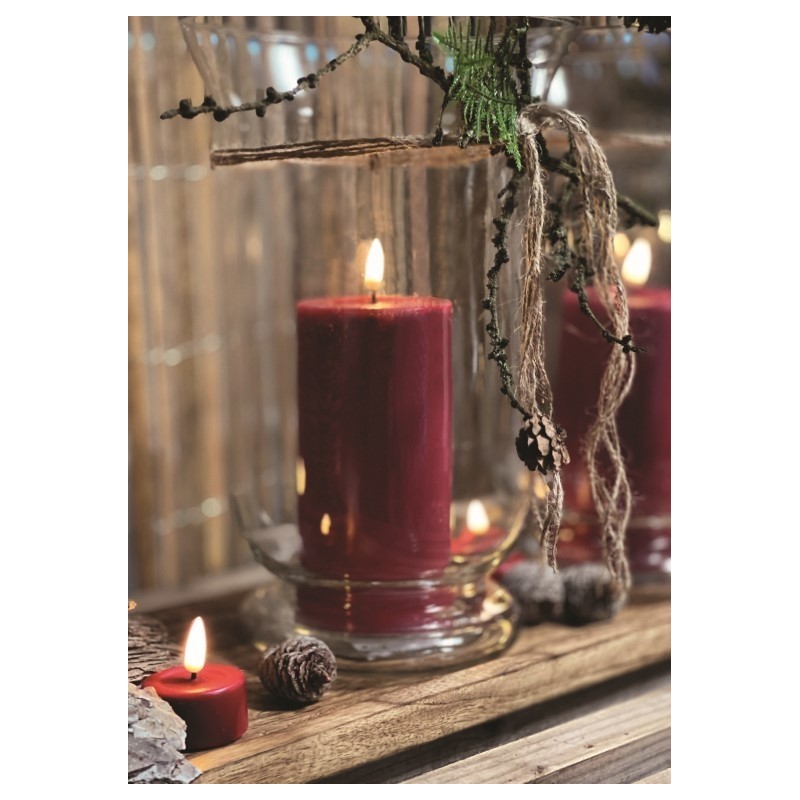 Bougie Cylindre LED 7,5 20 Noir