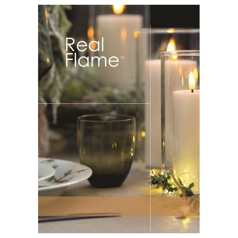 Bougie Cylindre LED 7,5 20 Noir