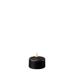 Bougies chauffe-plat LED à piles S/2 Noir