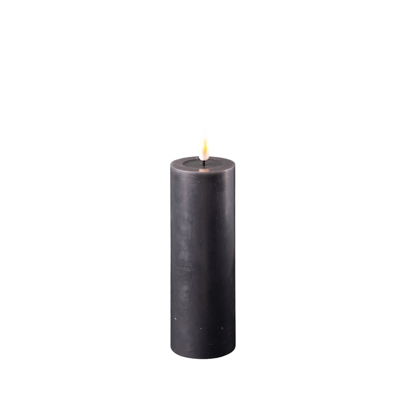 Bougie Cylindre LED 5 15 Noir