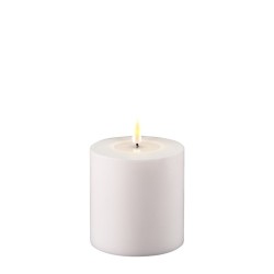 OUTDOOR Bougie Cylindre LED 10 10 Blanc