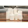 OUTDOOR Bougie Cylindre LED 10 10 Blanc