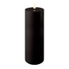 OUTDOOR Bougie Cylindre LED 7.5 20 Noir