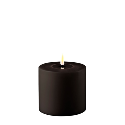 OUTDOOR Bougie Cylindre LED 10 10 Noir