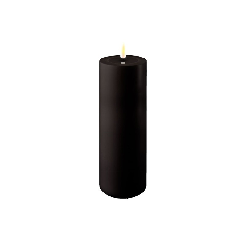 Bougie Cylindre LED 7,5 20 Noir