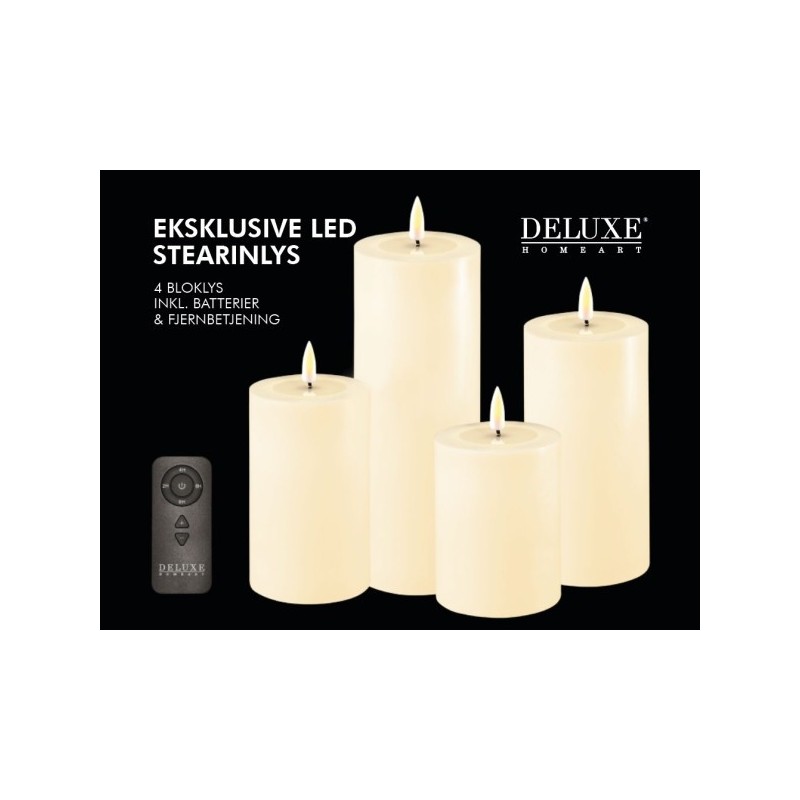 GIFTBOX 4 bougies Led Ivoir