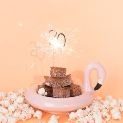 Cierges Magiques Coeur happy birthday sur bouteille à offrir