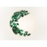 LA MORT Bougie Pierres Malachite