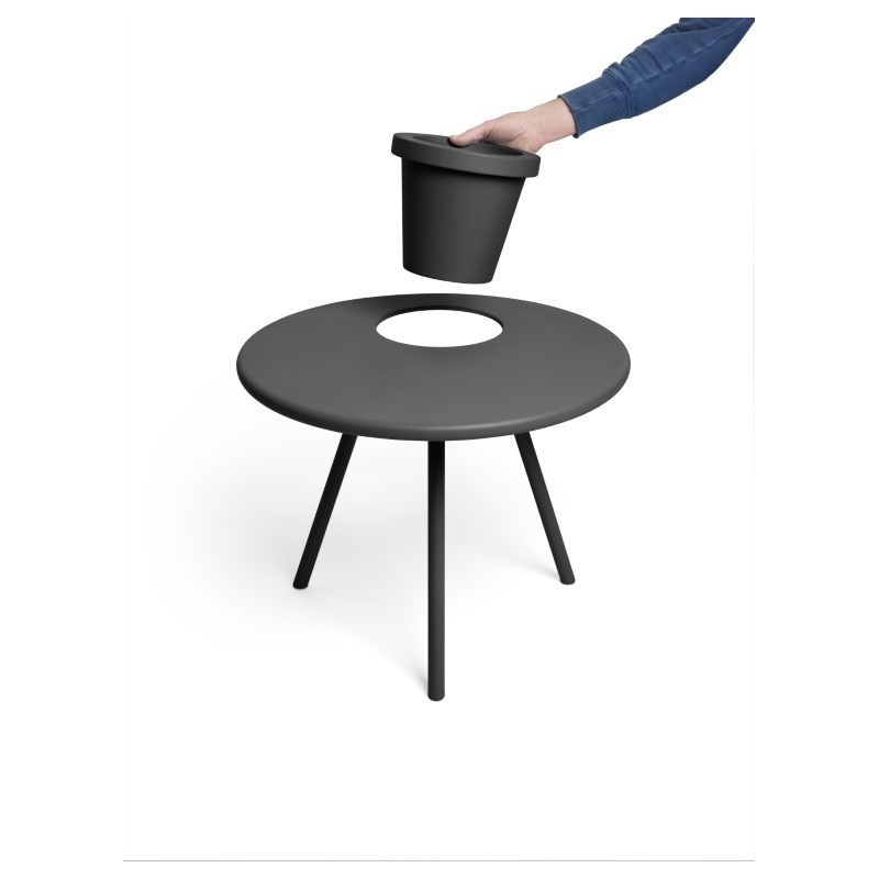 BAKKES Table avec pot amovible