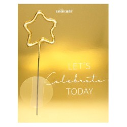 Carte LETS CELEBRATE TODAY avec cierge magique