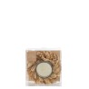 Flora bougie avec couronne fleurs sechées